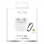 Carcasa Puro Icon Air compatibila cu Apple AirPods 4, Alb 3 - lerato.ro
