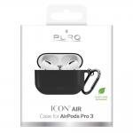Carcasa Puro Icon Air compatibila cu Apple AirPods Pro 3, Negru 7 - lerato.ro