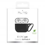 Carcasa Puro Icon Air compatibila cu Apple AirPods 4, Negru 7 - lerato.ro