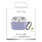 Carcasa Puro Icon Air compatibila cu Apple AirPods Pro 3, Violet 7 - lerato.ro
