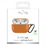 Carcasa Puro Icon Air compatibila cu Apple AirPods Pro 3, Portocaliu 7 - lerato.ro