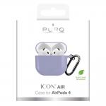 Carcasa Puro Icon Air compatibila cu Apple AirPods 4, Violet 7 - lerato.ro