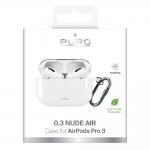 Carcasa Puro Nude compatibila cu Apple AirPods Pro 3, Transparent 7 - lerato.ro