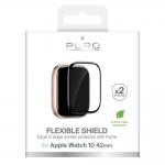 Folie protectie Puro Flexible Shield compatibile cu Apple Watch 10 / 11 42 mm, Negru 3 - lerato.ro