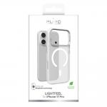 Carcasa Puro Lightfeel cu MagSafe compatibila cu iPhone 17 Pro, Transparent / Alb 3 - lerato.ro