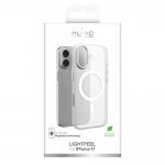 Carcasa Puro Lightfeel cu MagSafe compatibila cu iPhone 17, Transparent / Alb 3 - lerato.ro