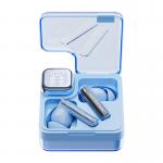 Casti wireless TWS QCY MeloBuds Neo T31, Bluetooth 5.3, IPX5, 350 mAh, USB-C, Albastru 5 - lerato.ro