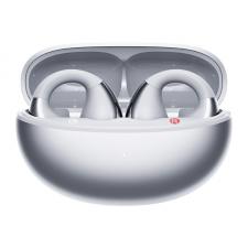 Casti bluetooth wireless QCY Crossky Clip C30S, Bluetooth 6.0, 490 mAh, Autonomie 6h, USB-C, Silver