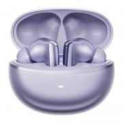 Casti bluetooth wireless TWS QCY MeloBuds N70, Bluetooth 6.0, 480 mAh, Autonomie 10h, USB-C, IPX5, Violet