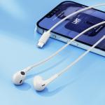 Casti audio cu microfon QCY LH1, In-ear, Control pe fir, Lungime cablu 1.2m, IPX4, USB-C, Alb 6 - lerato.ro