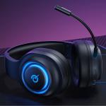 Casti gaming wireless QCY Heroad V200 Tri-Mode, Sunet 7.1, Bluetooth 6.0, 2.4 GHz dongle, Microfon, Incarcare USB-C, 2000 mAh, Autonomie 240h, Iluminare RGB, Negru 14 - lerato.ro
