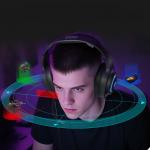 Casti gaming wireless QCY Heroad V200 Tri-Mode, Sunet 7.1, Bluetooth 6.0, 2.4 GHz dongle, Microfon, Incarcare USB-C, 2000 mAh, Autonomie 240h, Iluminare RGB, Negru 17 - lerato.ro