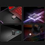 Casti gaming wireless QCY Heroad V200 Tri-Mode, Sunet 7.1, Bluetooth 6.0, 2.4 GHz dongle, Microfon, Incarcare USB-C, 2000 mAh, Autonomie 240h, Iluminare RGB, Negru 9 - lerato.ro