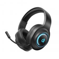Periferice gaming, Casti gaming cu fir QCY V200 Pro, Sunet 7.1, Drivere 50mm, Microfon detasabil, Iluminare RGB, USB-A, Negru, lerato.ro