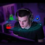 Casti gaming cu fir QCY V200 Pro, Sunet 7.1, Drivere 50mm, Microfon detasabil, Iluminare RGB, USB-A, Negru 11 - lerato.ro