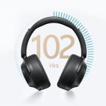 Casti wireless QCY H3S, Bluetooth 6.0, ANC, Suport LDAC, Autonomie 102h, IPX5, USB-C, Negru 11 - lerato.ro