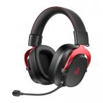 Casti gaming QCY Heroad VT200, Wireless / Bluetooth 6.0 / Jack 3.5mm, 1000mAh, Microfon detasabil, Negru / Rosu 3 - lerato.ro