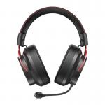 Casti gaming QCY Heroad VT200, Wireless / Bluetooth 6.0 / Jack 3.5mm, 1000mAh, Microfon detasabil, Negru / Rosu 4 - lerato.ro