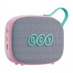 Boxa portabila wireless QCY SP3, 5W, Bluetooth 6.0, 1200 mAh, Autonomie 16h, IPX5, USB-C, Roz 2 - lerato.ro