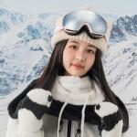 Ochelari de schi pentru copii Qunature cu protectie UV, Marime M/L, Roz 8 - lerato.ro