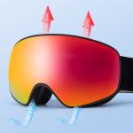 Ochelari de schi pentru copii Qunature cu protectie UV, Marime M/L, Negru 13 - lerato.ro