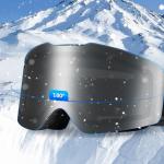 Ochelari de schi Qunature Frameless cu protectie UV, Negru 5 - lerato.ro