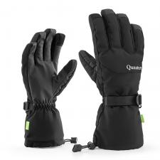 Manusi sport de iarna Qunature Finger Style, Compatibile Touchscreen, Waterproof, Marime L, Negru