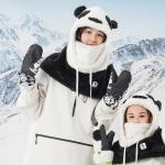 Manusi pentru ski Qunature Panda Heat Transfer, Windproof, Marime S, Graphics 12 - lerato.ro