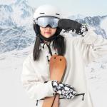 Manusi pentru ski Qunature Panda Heat Transfer, Windproof, Marime S, Graphics 10 - lerato.ro