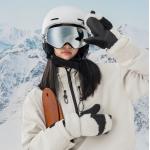 Manusi pentru ski Qunature Panda, Windproof, Marime S, Negru / Alb 4 - lerato.ro