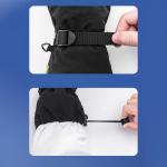 Manusi pentru ski Qunature Finger Style, Anti-Slip, Compatibile Touchscreen, Waterproof, Marime M, Negru 5 - lerato.ro