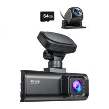 Accesorii auto, Camera auto REDTIGER F7N, 4K fata, 1080p spate, Display 3.2 inch, GPS, WiFi, Negru, lerato.ro