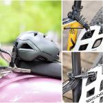 Antifurt bicicleta Rockbros T609, Cu Cifru, Lungime 150 cm, Otel, PVC, Zinc, Negru