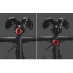 Stop bicicleta Rockbros Q3, Rezistent la apa IPX5, 2 moduri de montare, 300 mAh, Incarcare USB, Negru 7 - lerato.ro