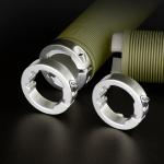 Mansoane antiderapante pentru bicicleta Rockbros, Cauciuc, Prindere prin rasucire, 22.2 mm, Verde 3 - lerato.ro
