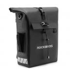 Geanta impermeabila bicicleta Rockbros pentru portbagaj, functie de rucsac, sistem prindere pentru casca, 18L, Negru 2 - lerato.ro