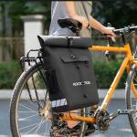 Geanta impermeabila bicicleta Rockbros pentru portbagaj, functie de rucsac, sistem prindere pentru casca, 18L, Negru 8 - lerato.ro
