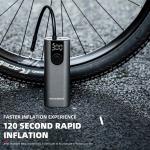Mini pompa electrica pentru bicicleta Rockbros 42720001001, 150 PSI, 5200 mAh, USB-C, Black 5 - lerato.ro