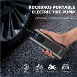 Mini pompa electrica pentru bicicleta Rockbros 42720001001, 150 PSI, 5200 mAh, USB-C, Black 6 - lerato.ro