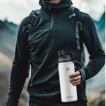 Bidon sport termic pentru apa Rockbros 35210029005, 550 ml, White 12 - lerato.ro