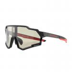 Ochelari pentru ciclism fotocromatici, polarizati, Rockbros SP280, Accesorii incluse, Protectie UV, Negru/Rosu 2 - lerato.ro