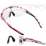 Ochelari de ciclism fotocromatici Rockbros cu protectie UV si insertie corectiva, Model SUA/Alb 4 - lerato.ro