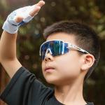 Ochelari de ciclism polarizati Rockbros pentru copii, protectie UV400+, Alb 15 - lerato.ro