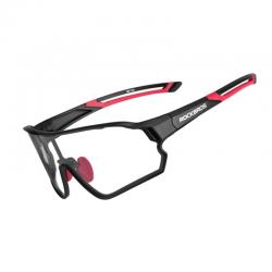 Ochelari de ciclism fotocromatici Rockbros 10135 cu protectie UV, Negru/Rosu