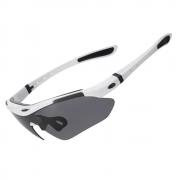 Ochelari de ciclism fotocromatici Rockbros 10142 cu protectie UV, Alb