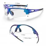 Ochelari de ciclism fotocromatici Rockbros 10069 cu protectie UV, Albastru 9 - lerato.ro