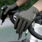 Manusi de ciclism Rockbros Breathable Full Finger, Marime L, Gri 3 - lerato.ro
