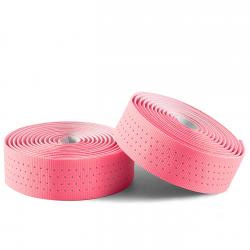 Banda pentru ghidon bicicleta Rockbros Perforated Silicone, Roz
