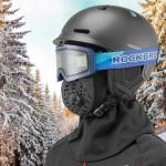 Cagula sport Rockbros Balaclava New Velvet LF7127-1, Rezistenta la vant, cu filtru, Negru 7 - lerato.ro