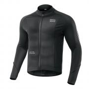 Jacheta cu maneca lunga pentru ciclism Rockbros 15400002004, Toamna/Iarna, Poliester, Marime XL, Negru